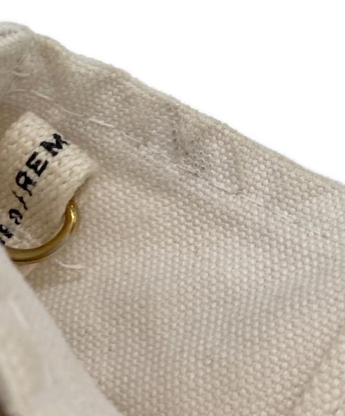 L.L.Bean（エルエルビーン）L.L.Bean (エルエルビーン) REMI RELIEF (レミレリーフ) ダメージ加工ミニトートバッグ アイボリー×グリーンの古着・服飾アイテム
