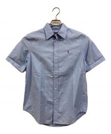 POLO RALPH LAUREN（ポロ・ラルフローレン）の古着「ロゴ刺繍半袖シャツ」｜ブルー
