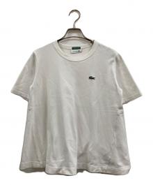 LACOSTE（ラコステ）の古着「半袖鹿の子カットソー」｜ホワイト