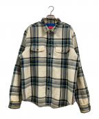 SUPREMEシュプリーム）の古着「Pil Linend Plaid Flannel Shirt」｜ベージュ