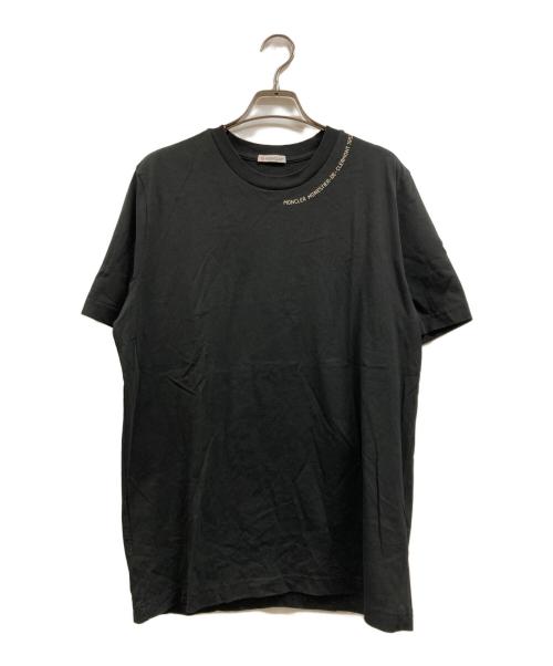 MONCLER（モンクレール）MONCLER (モンクレール) LOGO S/S T-SHIRT ブラック サイズ:Mの古着・服飾アイテム