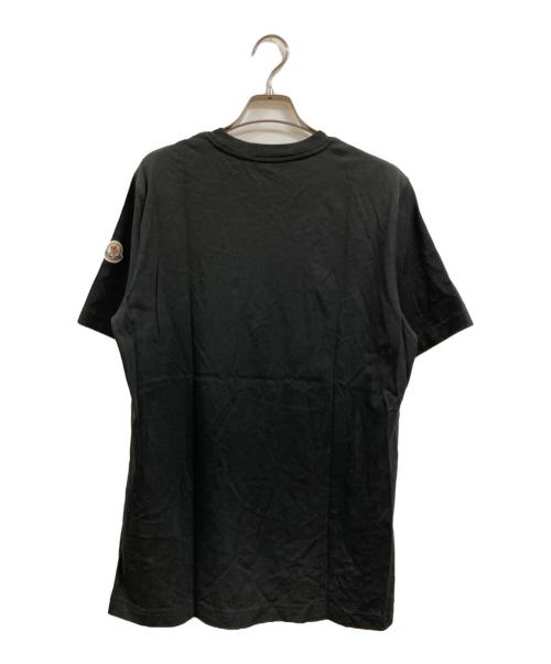 MONCLER（モンクレール）MONCLER (モンクレール) LOGO S/S T-SHIRT ブラック サイズ:Mの古着・服飾アイテム