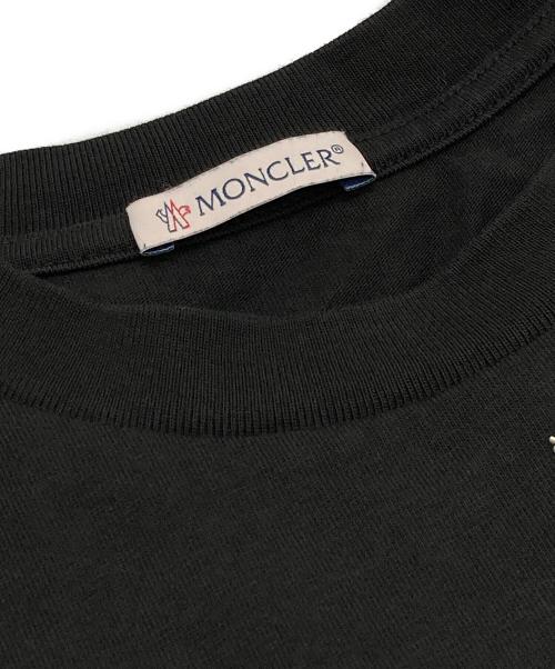 MONCLER（モンクレール）MONCLER (モンクレール) LOGO S/S T-SHIRT ブラック サイズ:Mの古着・服飾アイテム