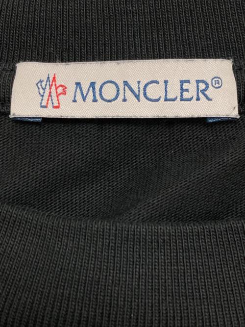 MONCLER（モンクレール）MONCLER (モンクレール) LOGO S/S T-SHIRT ブラック サイズ:Mの古着・服飾アイテム