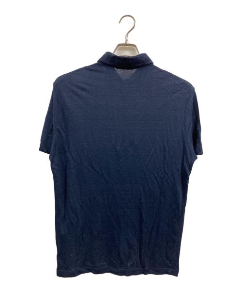 LORO PIANA（ロロピアーナ）LORO PIANA (ロロピアーナ) リネンポロシャツ ネイビー サイズ:Ｍの古着・服飾アイテム