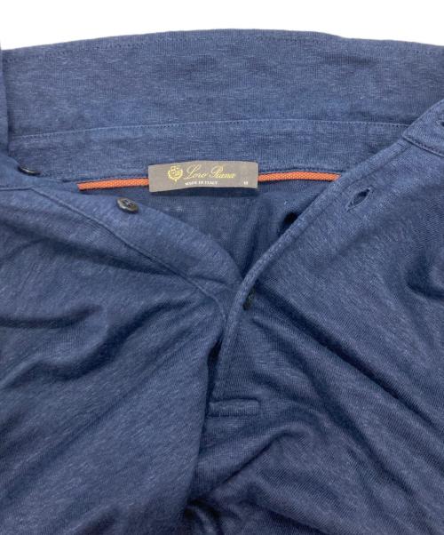 LORO PIANA（ロロピアーナ）LORO PIANA (ロロピアーナ) リネンポロシャツ ネイビー サイズ:Ｍの古着・服飾アイテム