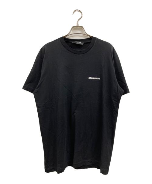 DSQUARED2（ディースクエアード）DSQUARED2 (ディースクエアード) プリントTシャツ ブラック サイズ:Lの古着・服飾アイテム