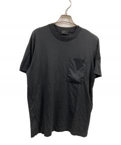 中古・古着通販】MONCLER (モンクレール) ロゴTシャツ ブラック サイズ