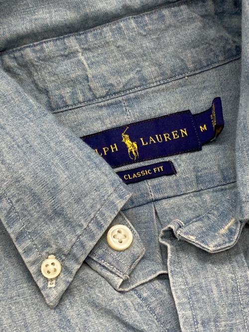 RALPH LAUREN（ラルフローレン）RALPH LAUREN (ラルフローレン) 半袖シャツ ブルー サイズ:Mの古着・服飾アイテム