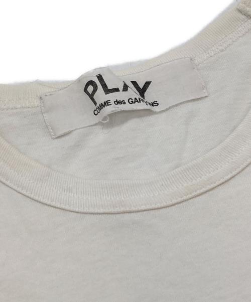 PLAY COMME des GARCONS（プレイコムデギャルソン）PLAY COMME des GARCONS (プレイコムデギャルソン) ハートワッペンTシャツ ホワイト サイズ:Mの古着・服飾アイテム