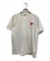 PLAY COMME des GARCONS（プレイコムデギャルソン）の古着「ハートワッペンTシャツ」｜ホワイト