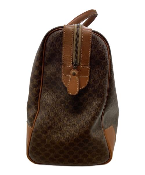 CELINE（セリーヌ）CELINE (セリーヌ) マカダム柄ボストンバッグ ブラウンの古着・服飾アイテム