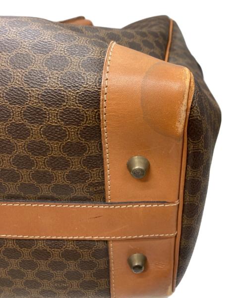 CELINE（セリーヌ）CELINE (セリーヌ) マカダム柄ボストンバッグ ブラウンの古着・服飾アイテム
