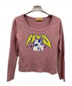 Hysteric Glamourヒステリックグラマー）の古着「COSMIC SOUND チビTシャツ」｜ピンク