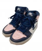 NIKEナイキ）の古着「Air Jordan 1 High OG SE "Atmosphere"」｜ネイビー×ピンク