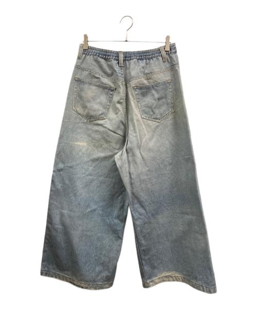 MAISON SPECIAL（メゾンスペシャル）MAISON SPECIAL (メゾンスペシャル) Trompel'oeil Remake Denim Print Wide Baggy Pants ブルー サイズ:1の古着・服飾アイテム