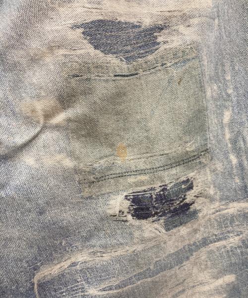 MAISON SPECIAL（メゾンスペシャル）MAISON SPECIAL (メゾンスペシャル) Trompel'oeil Remake Denim Print Wide Baggy Pants ブルー サイズ:1の古着・服飾アイテム