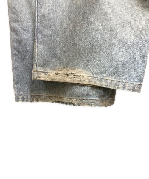 MAISON SPECIAL（メゾンスペシャル）MAISON SPECIAL (メゾンスペシャル) Trompel'oeil Remake Denim Print Wide Baggy Pants ブルー サイズ:1の古着・服飾アイテム