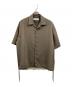 CULLNI（クルニ）の古着「Dry Stretch Twill Drawstring Open Coller Short Sleeve Jaket」｜ベージュ