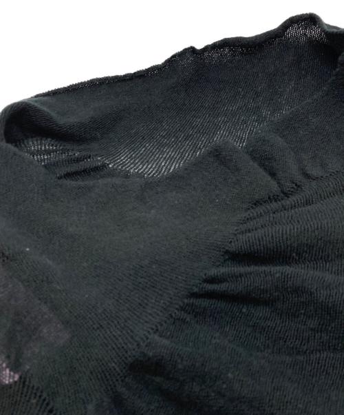 YOHJI YAMAMOTO（ヨウジヤマモト）YOHJI YAMAMOTO (ヨウジヤマモト) Knit WG Gather French Slv Po ブラック サイズ:2の古着・服飾アイテム