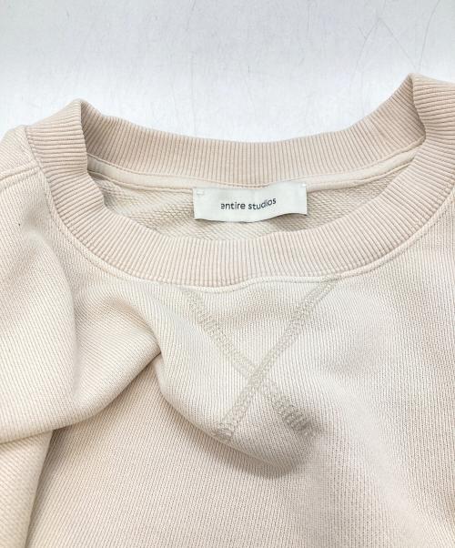 entire studios（エンタイアスタジオ）ENTIRE STUDIOS (エンタイアスタジオ) BOX CREW SWEAT ベージュ サイズ:表記なしの古着・服飾アイテム