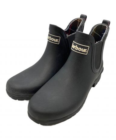 中古・古着通販】Barbour (バブアー) サイドゴアレインブーツ ブラック