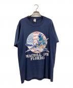 SOFFEソフィー）の古着「プリントTシャツ」｜ネイビー