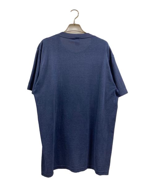 SOFFE（ソフィー）SOFFE (ソフィー) プリントTシャツ ネイビー サイズ:Ⅼの古着・服飾アイテム