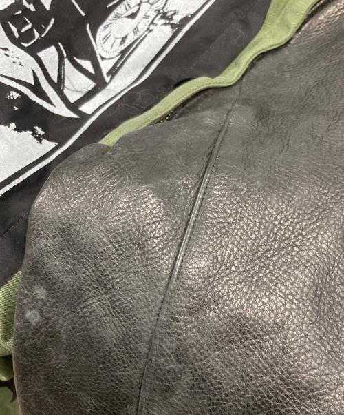 HIRO（ヒロ）HIRO (ヒロ) 切替ジャケット ブラック×グリーン サイズ:Ｍの古着・服飾アイテム