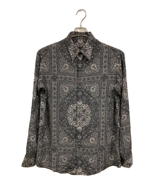 LAD MUSICIAN（ラッドミュージシャン）LAD MUSICIAN (ラッドミュージシャン) 総柄シャツ ブラック サイズ:46の古着・服飾アイテム
