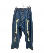 HIROヒロ）の古着「BONE BAGGY DENIM」｜インディゴ