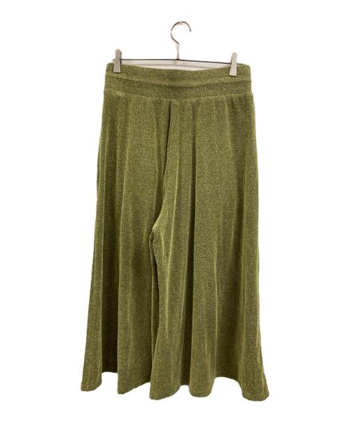 hatra（ハトラ）hatra (ハトラ) パイル地イージーパンツ イエロー サイズ:Ｍの古着・服飾アイテム