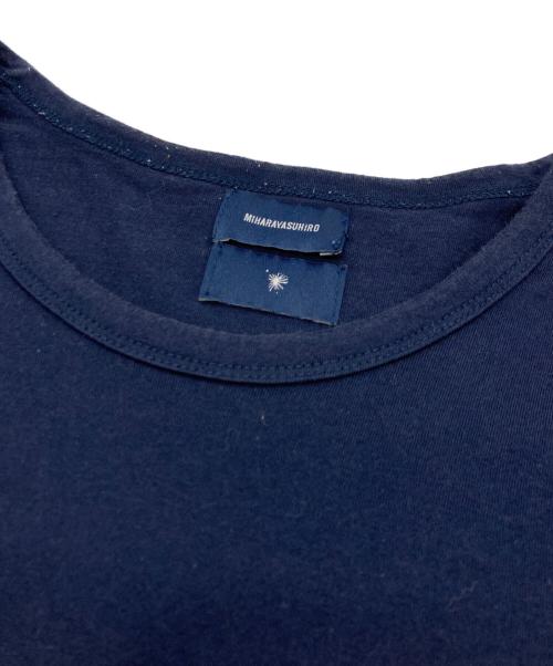 MIHARA YASUHIRO（ミハラヤスヒロ）MIHARA YASUHIRO (ミハラヤスヒロ) 切替カットソー ネイビー サイズ:48の古着・服飾アイテム