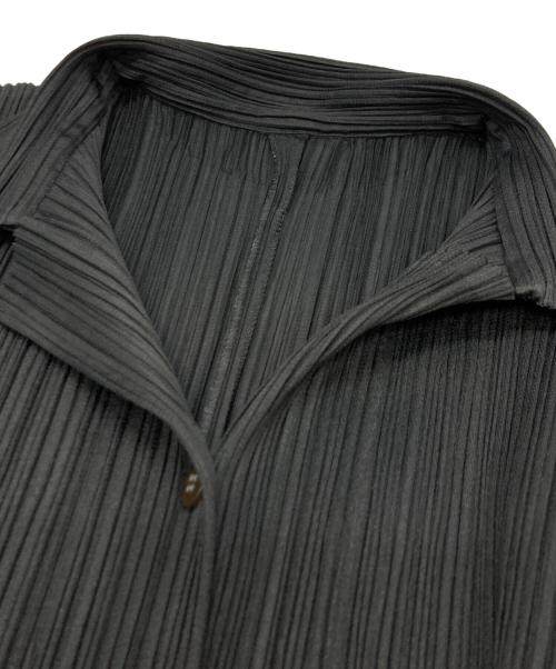 PLEATS PLEASE（プリーツプリーズ）PLEATS PLEASE (プリーツプリーズ) 長袖プリーツシャツ ブラック サイズ:3の古着・服飾アイテム