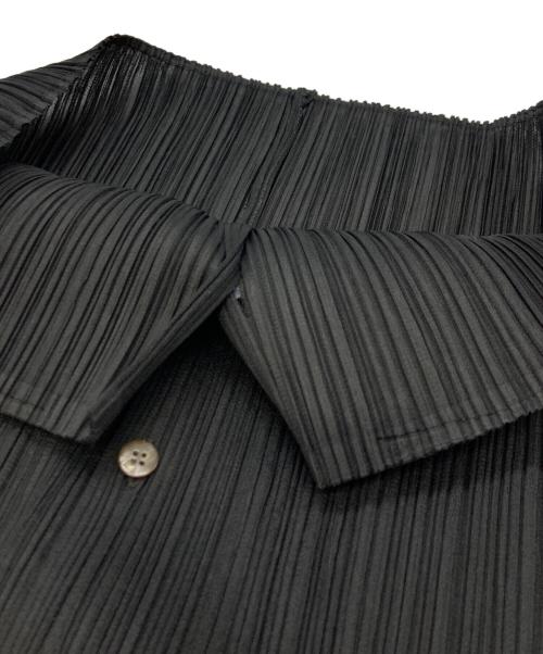 PLEATS PLEASE（プリーツプリーズ）PLEATS PLEASE (プリーツプリーズ) 長袖プリーツシャツ ブラック サイズ:3の古着・服飾アイテム