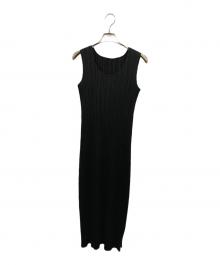 PLEATS PLEASE（プリーツプリーズ）の古着「ノースリーブワンピース」｜ブラック