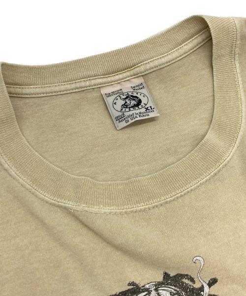 anvil（アンヴィル）anvil (アンヴィル) プリントTシャツ ベージュ サイズ:XLの古着・服飾アイテム