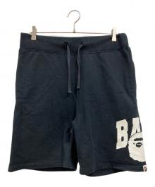 A BATHING APE（アベイシングエイプ）の古着「スウェットハーフパンツ」｜ブラック