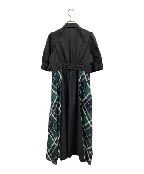 BLUE LABEL CRESTBRIDGE（ブルーレーベルクレストブリッジ）BLUE LABEL CRESTBRIDGE (ブルーレーベルクレストブリッジ) シャツワンピース ブラック サイズ:Ｍの古着・服飾アイテム