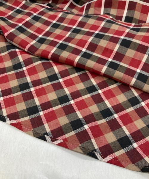 BLUE LABEL CRESTBRIDGE（ブルーレーベルクレストブリッジ）BLUE LABEL CRESTBRIDGE (ブルーレーベルクレストブリッジ) チェックブラウス レッド サイズ:Ｍの古着・服飾アイテム