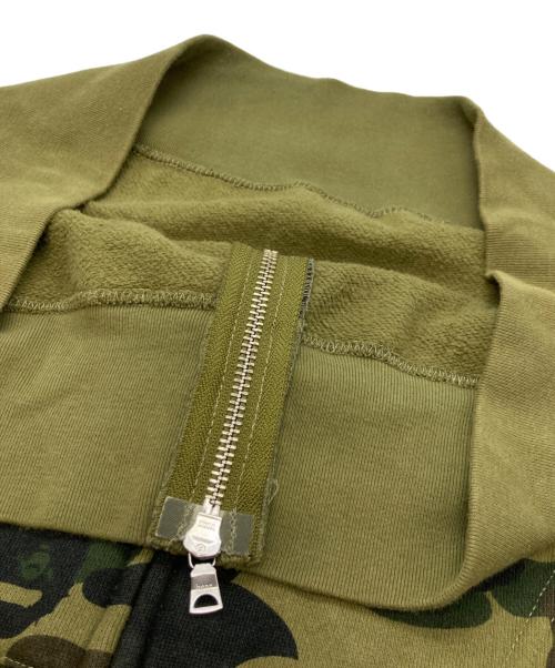 A BATHING APE（アベイシングエイプ）A BATHING APE (アベイシングエイプ) ABC CAMO 2ND APE FULL ZIP HOODIE ブラウン サイズ:Sの古着・服飾アイテム