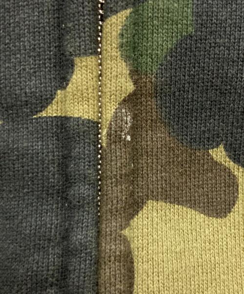 A BATHING APE（アベイシングエイプ）A BATHING APE (アベイシングエイプ) ABC CAMO 2ND APE FULL ZIP HOODIE ブラウン サイズ:Sの古着・服飾アイテム