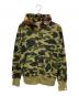 A BATHING APE（アベイシングエイプ）の古着「ABC CAMO 2ND APE FULL ZIP HOODIE」｜ブラウン