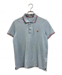 MONCLER（モンクレール）の古着「MAGLIA POLO MANICA CORTA」｜ブルー