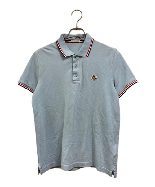 MONCLER（モンクレール）MONCLER (モンクレール) MAGLIA POLO MANICA CORTA ブルー サイズ:Ｓの古着・服飾アイテム