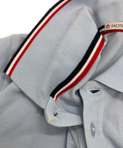 MONCLER（モンクレール）MONCLER (モンクレール) MAGLIA POLO MANICA CORTA ブルー サイズ:Ｓの古着・服飾アイテム