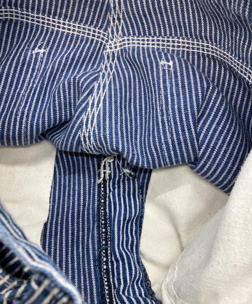 Pointer（ポインター）Pointer (ポインター) ヒッコリーパンツ ブルー サイズ:W30（実寸76ｃｍ）の古着・服飾アイテム