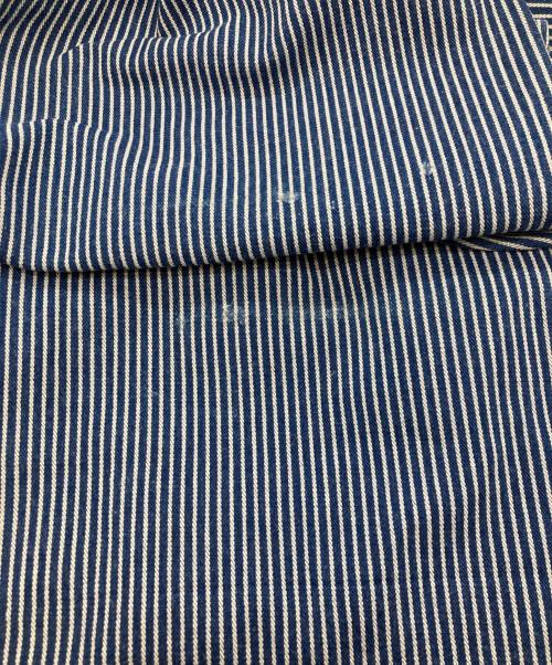 Pointer（ポインター）Pointer (ポインター) ヒッコリーパンツ ブルー サイズ:W30（実寸76ｃｍ）の古着・服飾アイテム