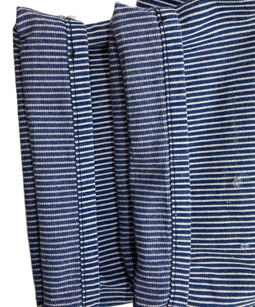 Pointer（ポインター）Pointer (ポインター) ヒッコリーパンツ ブルー サイズ:W30（実寸76ｃｍ）の古着・服飾アイテム