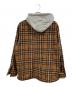 AFB (エーエフビー) HOODED FLANNEL SHIRT ブラウン サイズ:M：18000円